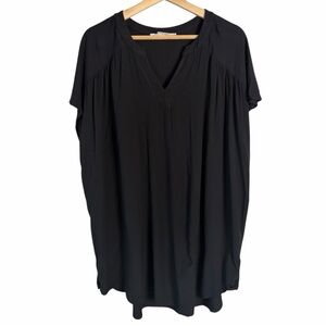 Penningtons In Every Story Black Tunic Viscose Cap Sleeve Women's 1X